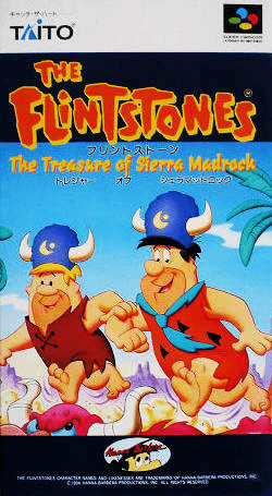 The Flintstones box art for Super Nintendo